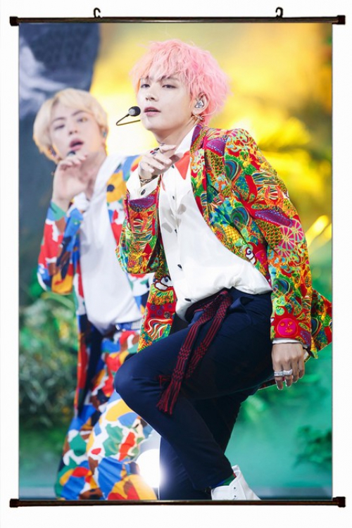 BTS Plastic pole cloth painting Wall Scroll 60X90CM preorder 3 days BTS-130 NO FILLING