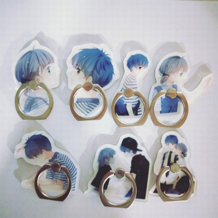 Flipped Cartoon characters Acrylic mobile phone bracket Boxed price for 10 pcs Color mixing