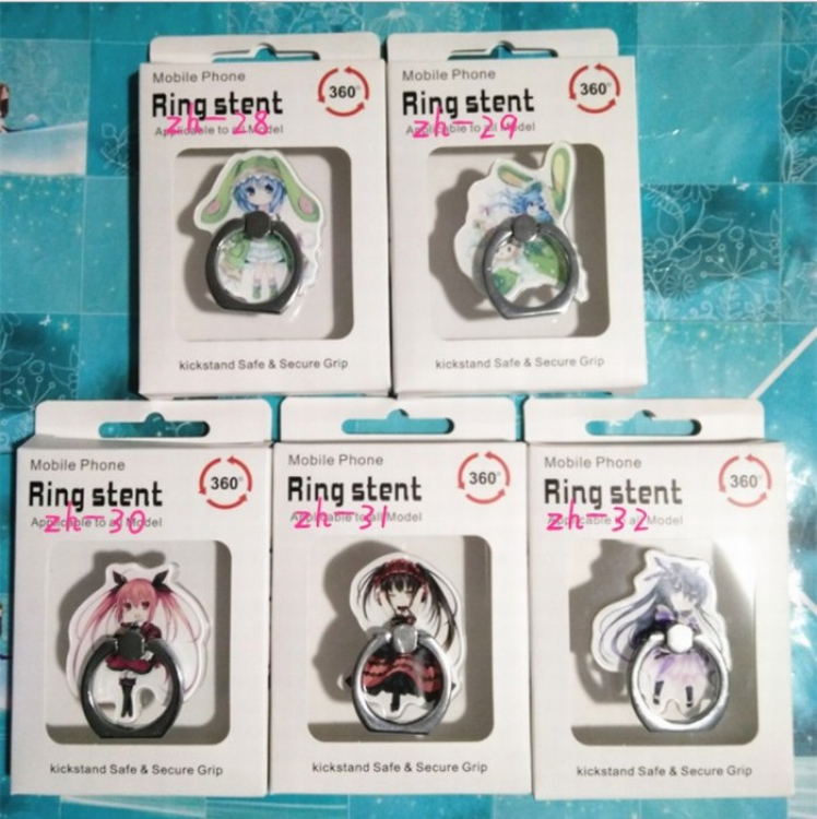 Date-A-Live Cartoon characters Acrylic mobile phone bracket Boxed price for 10 pcs Color mixing