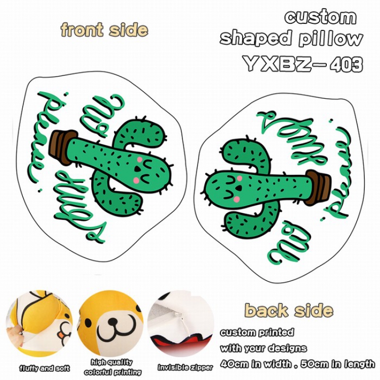 Cactus Custom Shaped Pillow 40X50CM YXBZ403