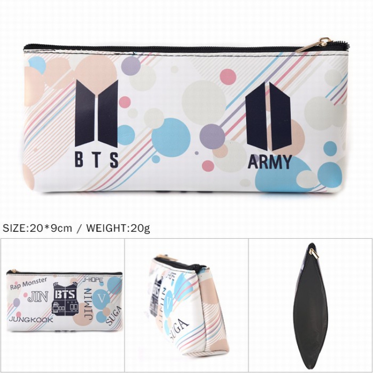 BTS Zipper Pencil Bag 20X9CM 20G