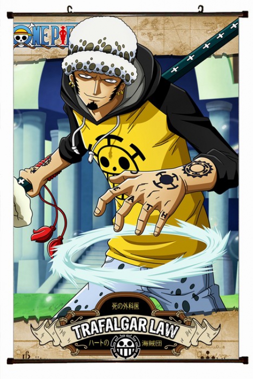 One Piece Plastic pole cloth painting Wall Scroll 60X90CM preorder 3 days H-29 NO FILLING