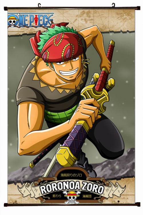 One Piece Plastic pole cloth painting Wall Scroll 60X90CM preorder 3 days H-32 NO FILLING