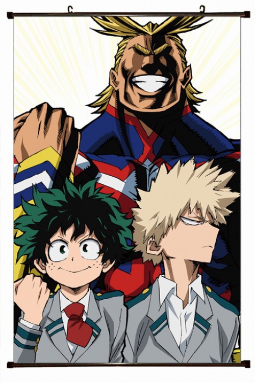 My Hero Academia Plastic pole cloth painting Wall Scroll 60X90CM preorder 3 days W9-17 NO FILLING