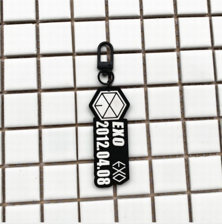 EXO zipper Pull head Book bag pendant keychain 3.5X7CM 11G price for 5 pcs