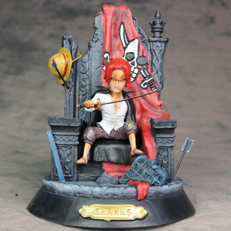 One Piece Sitting position Shanks Boxed Figure Decoration 24CM a box of 16