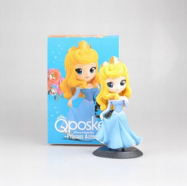 Crown sleeping beauty Q version big eye doll princess blue Boxed Figure Decoration 14.5CM a box of 100