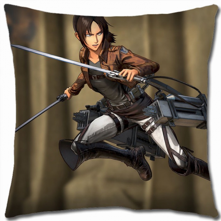 Shingeki no Kyojin Double-sided full color Pillow Cushion 45X45CM J12-89 NO FILLING