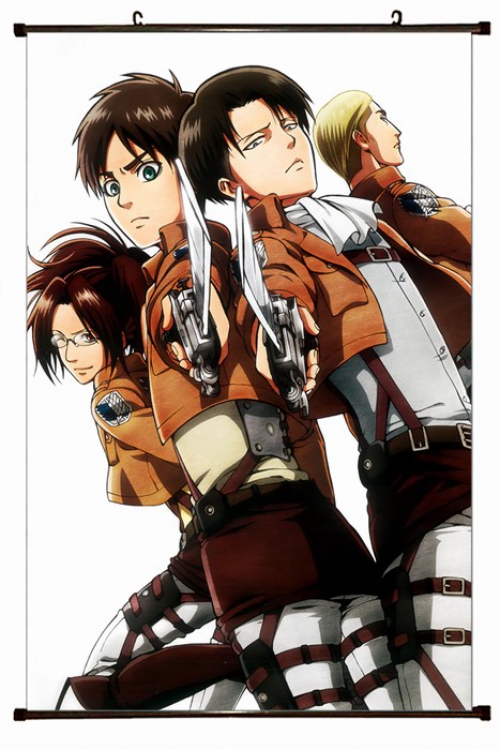 Shingeki no Kyojin Plastic pole cloth painting Wall Scroll 60X90CM preorder 3 days J12-15 NO FILLING