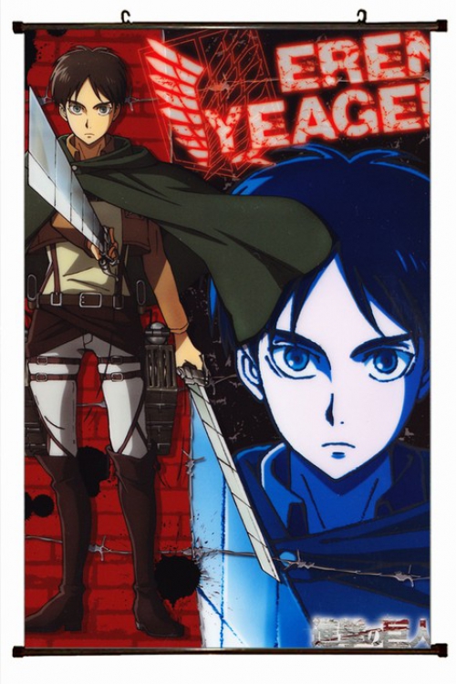 Shingeki no Kyojin Plastic pole cloth painting Wall Scroll 60X90CM preorder 3 days J12-44 NO FILLING