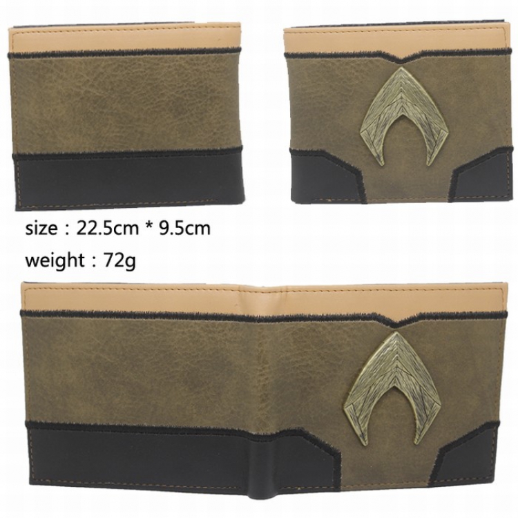 Aquaman Short two-fold wallet purse Style B