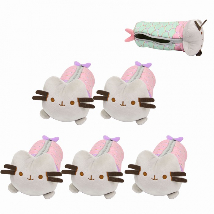 Pusheen Zipper plush pencil case Pencil Bag 24CM 0.085KG price for 5 pcs Style C