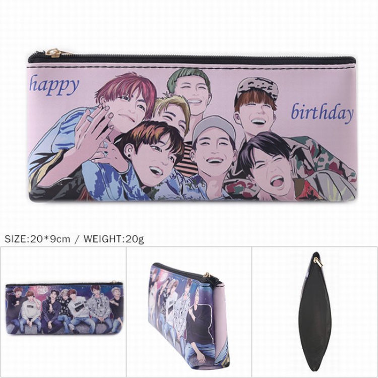 BTS Zipper Pencil Bag 20X9CM 20G Style B