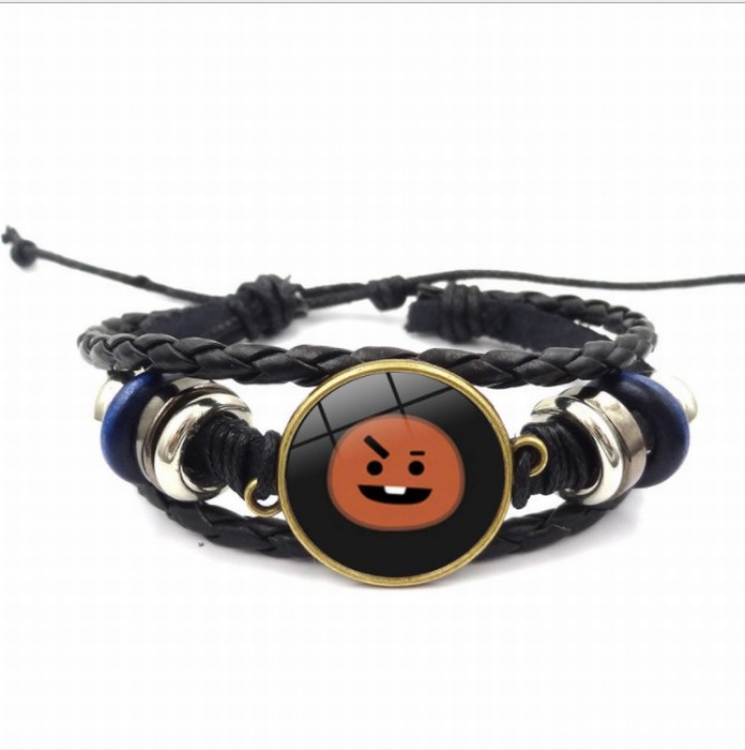 BTS BT21 Multilayer woven leather bracelet price for 5 pcs 26CM 15G Style A