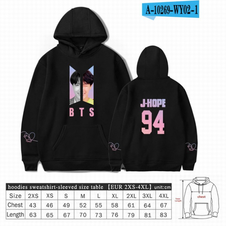 BTS Long sleeve Sweatshirt Hoodie 9 sizes from XXS to XXXXL price for 2 pcs preorder 3 days Style 23