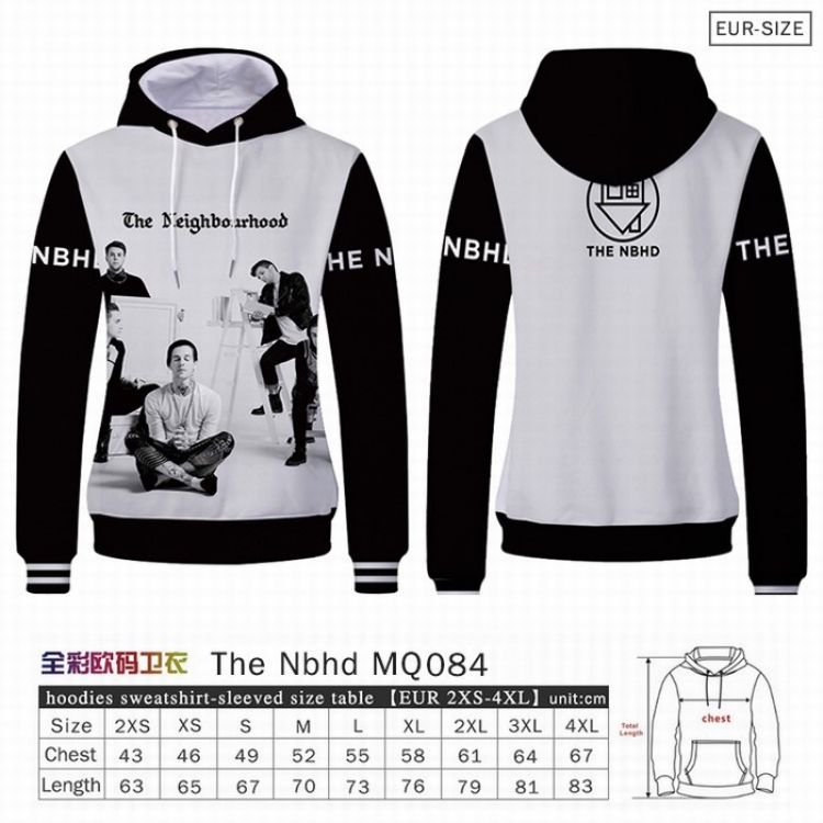 The Nbhd Full Color Patch pocket Sweatshirt Hoodie EUR SIZE 9 sizes from XXS to XXXXL MQO084