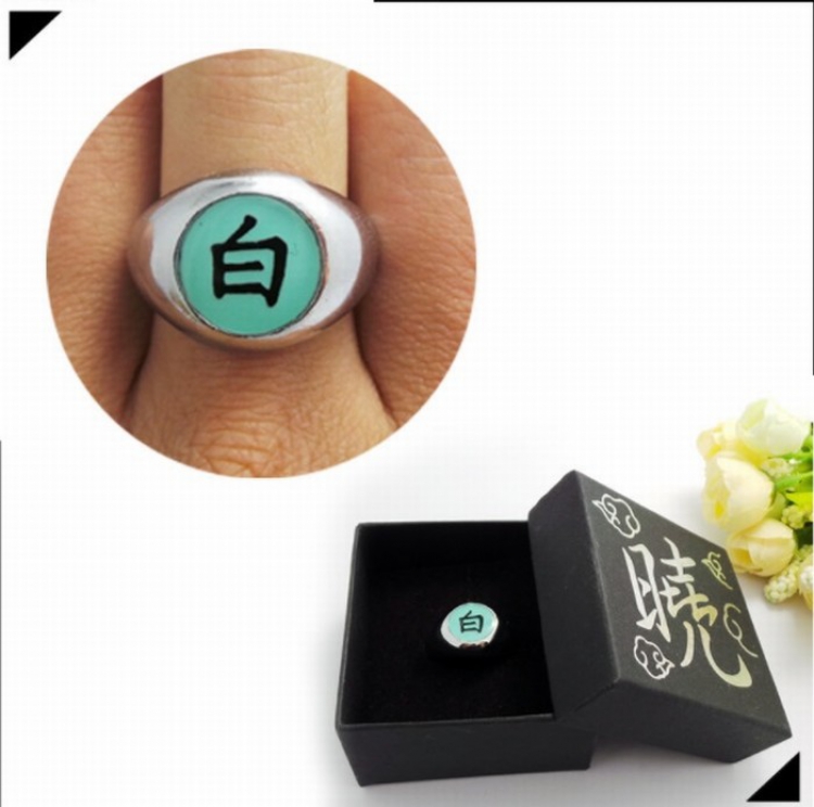 Naruto Akatsuki Original boxed ring Box size 6.5X6.5CM Style D