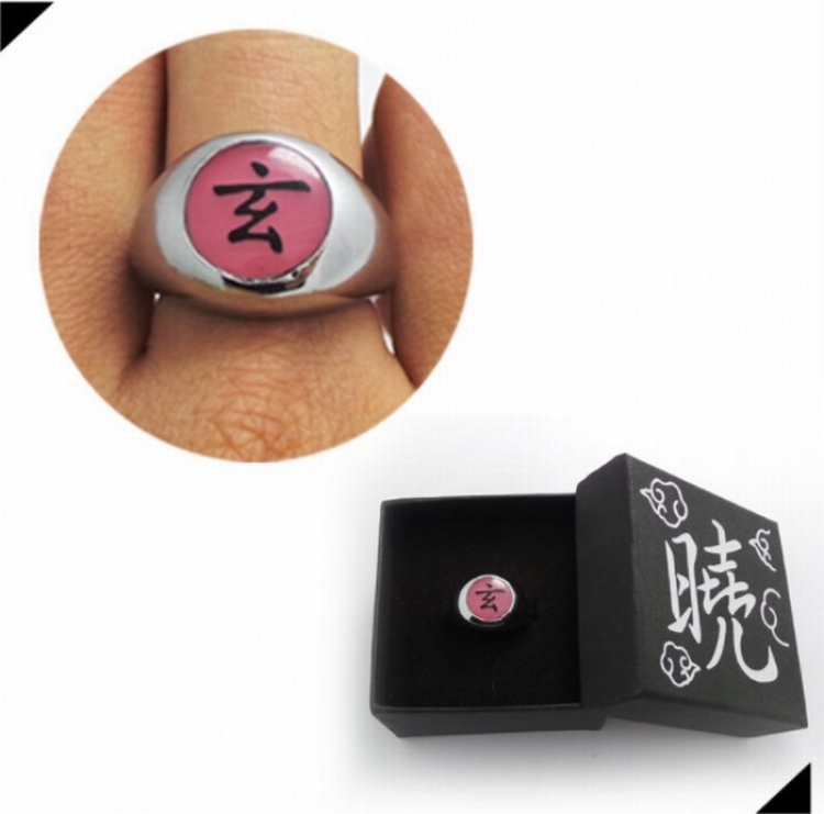 Naruto Akatsuki Original boxed ring Box size 6.5X6.5CM Style F