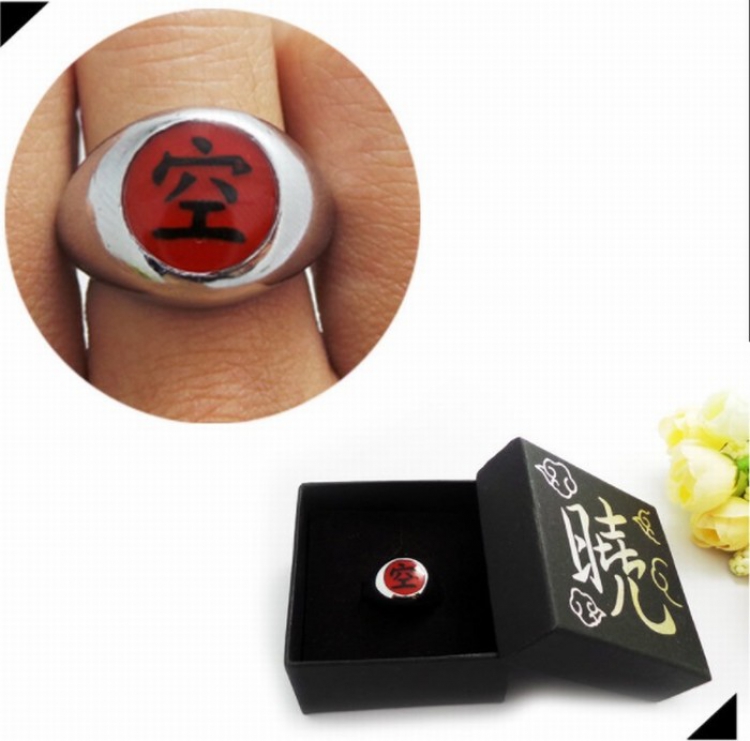 Naruto Akatsuki Original boxed ring Box size 6.5X6.5CM Style C
