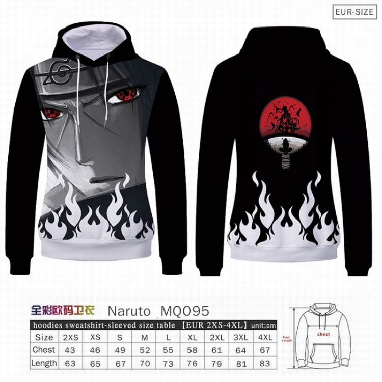 Naruto Full Color Patch pocket Sweatshirt Hoodie EUR SIZE 9 sizes from XXS to XXXXL MQO095
