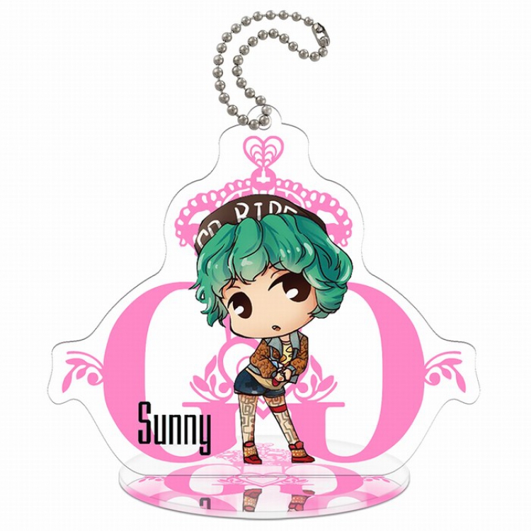 Girls Generation Q version Small Standing Plates Acrylic keychain pendant 9-10CM Style D