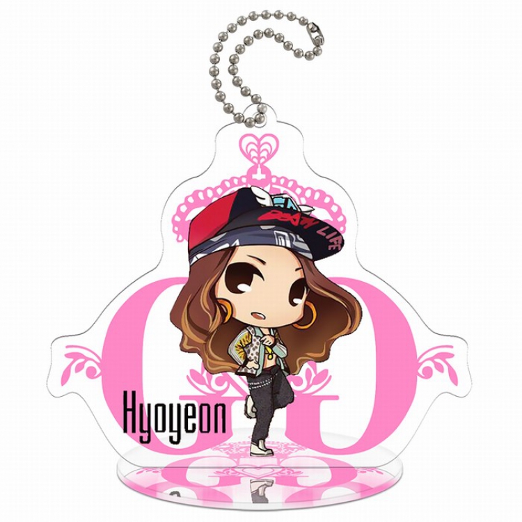 Girls Generation Q version Small Standing Plates Acrylic keychain pendant 9-10CM Style B
