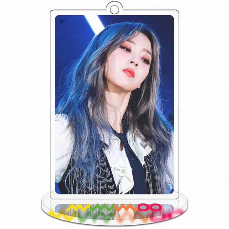 MAMAMOO Rectangular Small Standing Plates Acrylic keychain pendant 9-10CM Style D