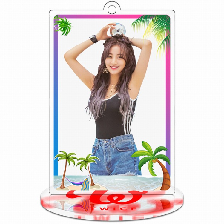 TWICE Rectangular Small Standing Plates Acrylic keychain pendant 9-10CM Style E