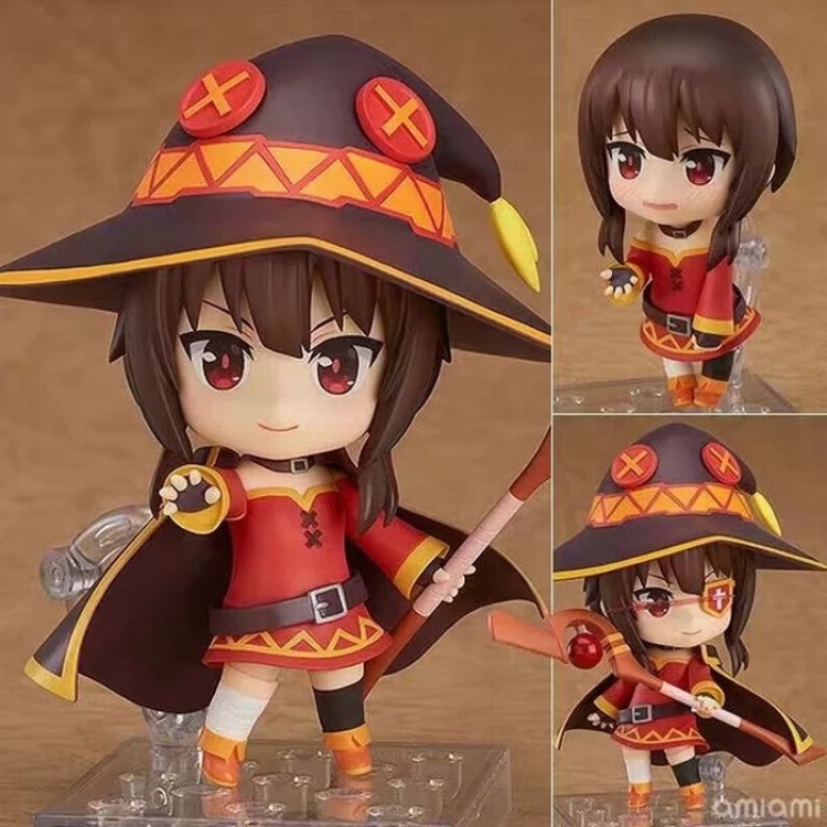 Blessing the beautiful world 725 Megumin Change face Q version Boxed Figure Decoration 10CM a box of 42