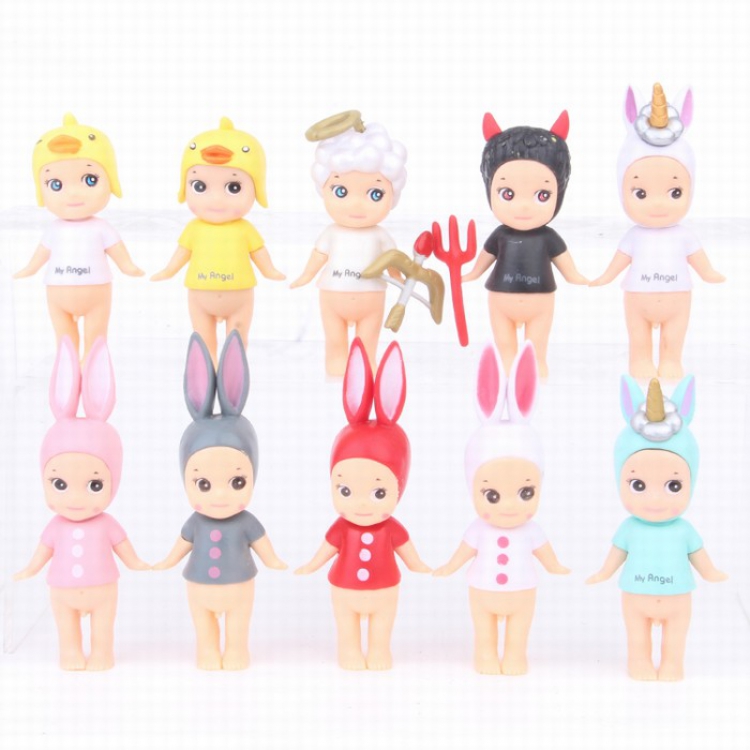 Angel doll Set of 10 models BB Bagged Figure Decoration