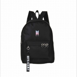 BTS Printed zipper nylon casua...