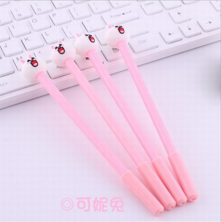 Cute cartoon black gel pen 0.5MM price for 50 pcs Style T