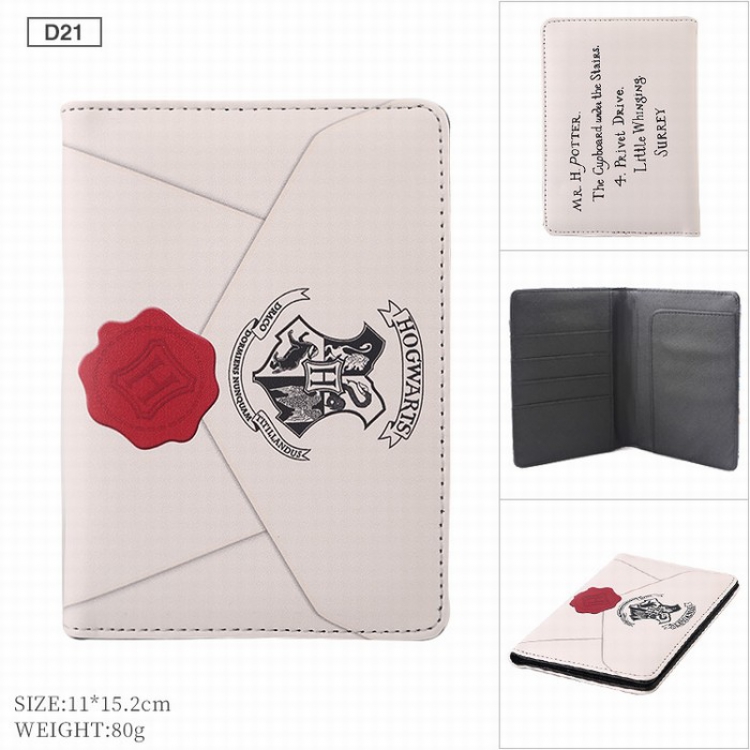 Harry Potter PU leather multi-function travel ticket holder passport protectorM D21
