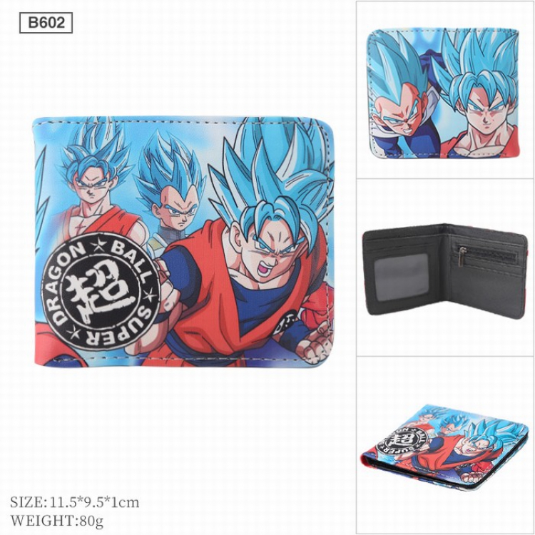 DRAGON BALL PU twill two fold short Wallet Purse B602