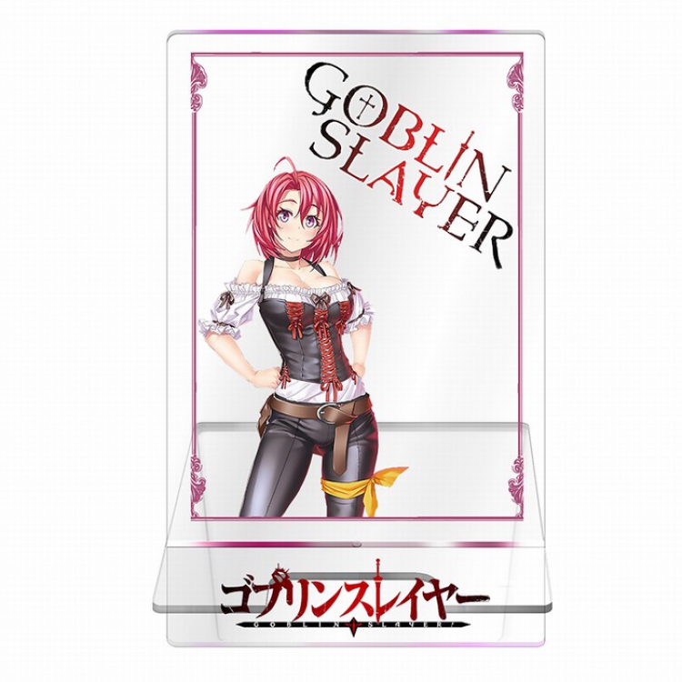 Goblin Slayer Transparent acrylic Mobile phone holder 13CM Style A