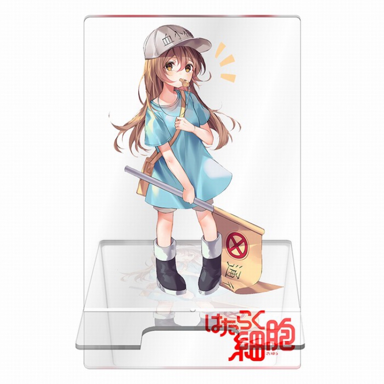 Working cell Transparent acrylic Mobile phone holder 13CM Style D