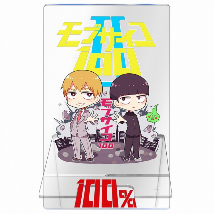 Mob Psycho 100 Transparent acrylic Mobile phone holder 13CM Style B
