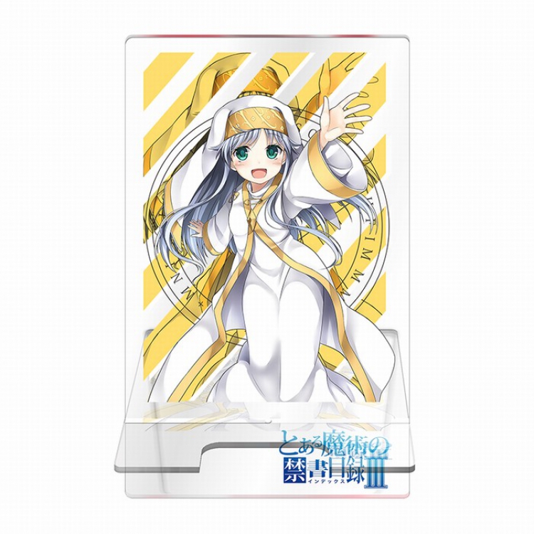 Magical banned book Transparent acrylic Mobile phone holder 13CM Style A