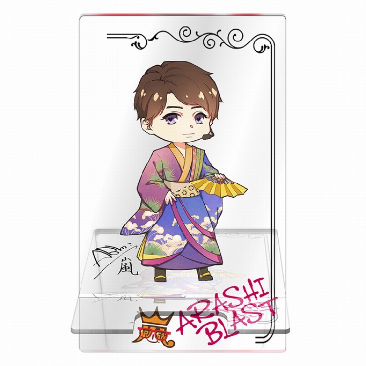 ARASHI Around the star series Transparent acrylic Mobile phone holder 13CM Style C
