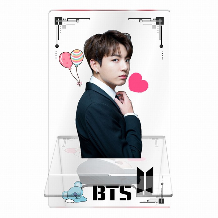 BTS Around the star series Transparent acrylic Mobile phone holder 13CM Style E