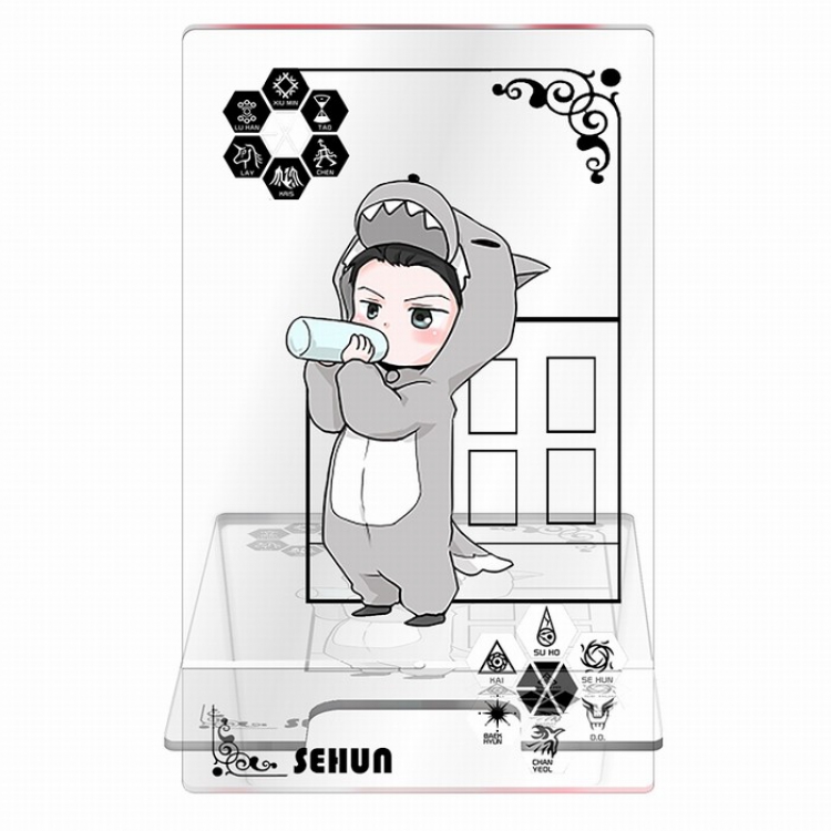 EXO Around the star series Transparent acrylic Mobile phone holder 13CM Style H