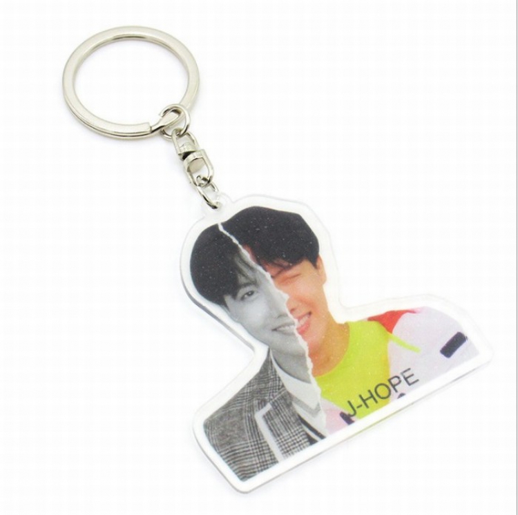 BTS Acrylic Key Chain pendant 11X6CM 10G price for 5 pcs Style A