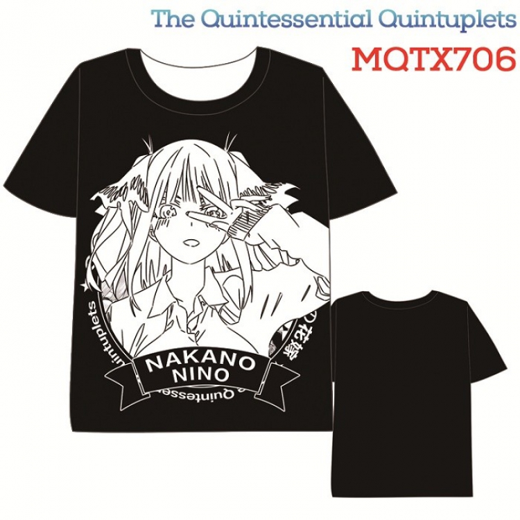 The Quintessential Quintuplets Full color printed short sleeve t-shirt 10 sizes from XXS to XXXXXL MQTX706