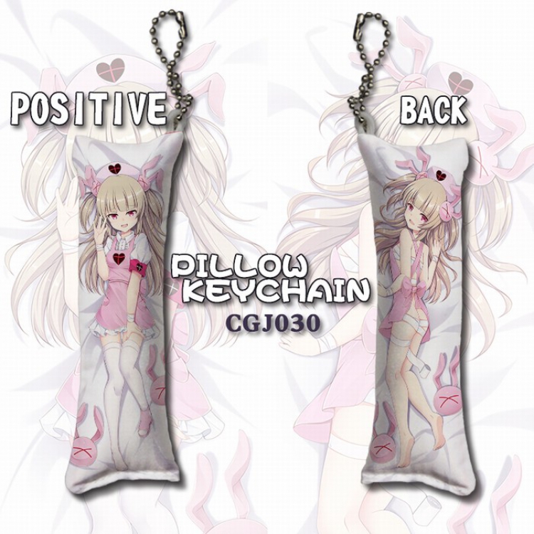 Youtuber Long pillow key Chain pendant 4X12CM CGJ030