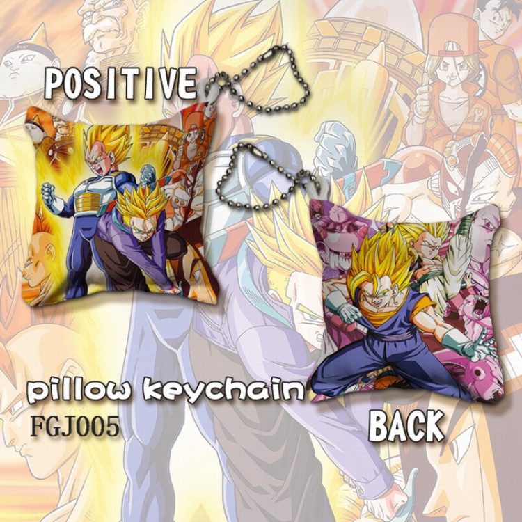 DRAGON BALL Square pillow key Chain pendant 4X4CM FGJ005