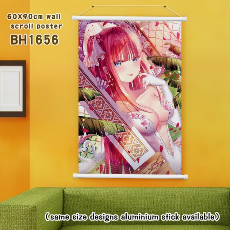 The Quintessential Quintuplets White plastic rod painting Wall Scroll 60X90CM BH1656