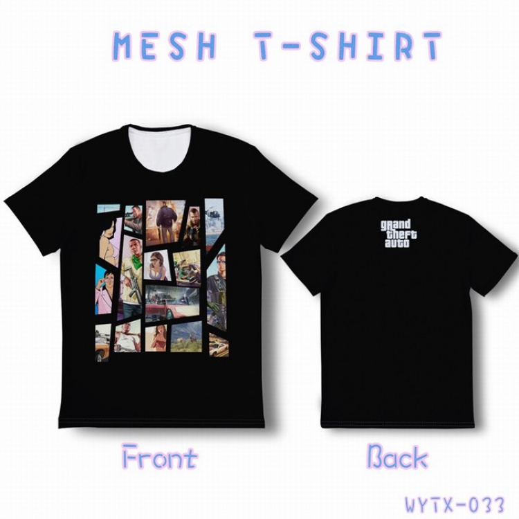 Grand Theft Auto Full color mesh T-shirt short sleeve 10 sizes from XS to XXXXXL WYTX033