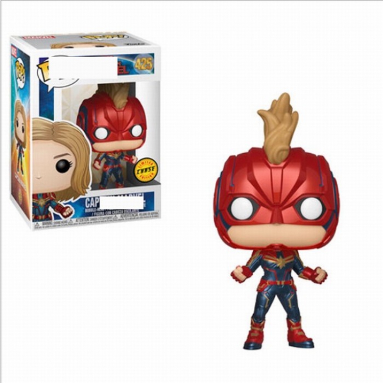 FUNKO-POP 425 Carol Danvers Boxed Figure Decoration 10CM 0.14KG