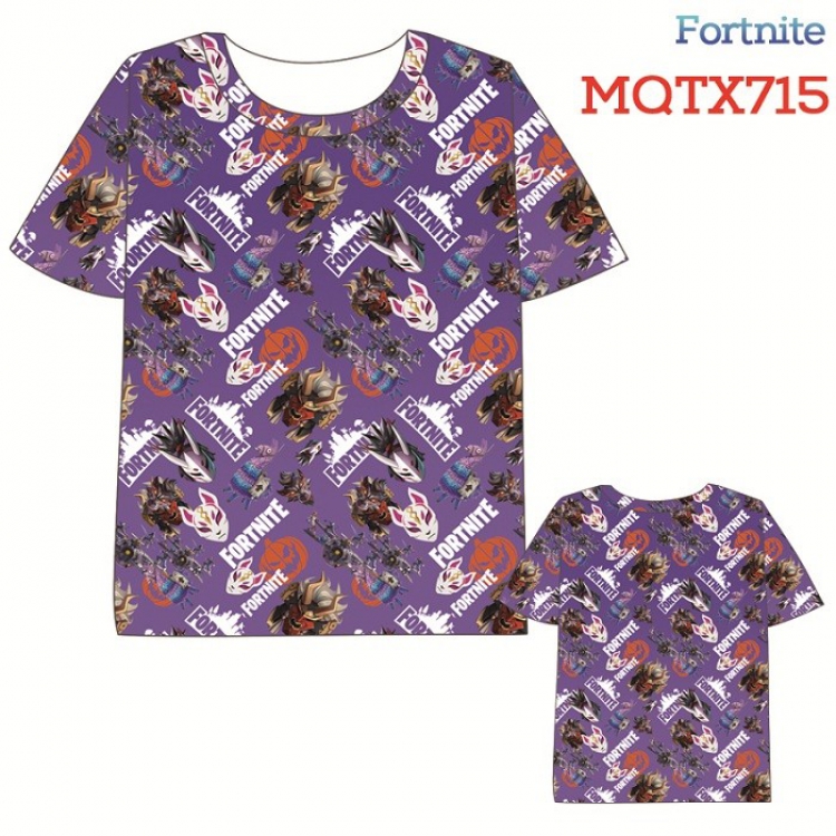 Fortnite Full color printed short sleeve t-shirt 10 sizes from XXS to XXXXXL MQTX715
