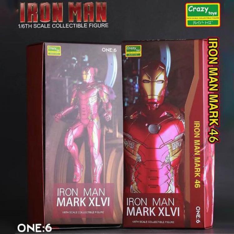 The Avengers MK46 iron Man Boxed Figure Decoration 28CM